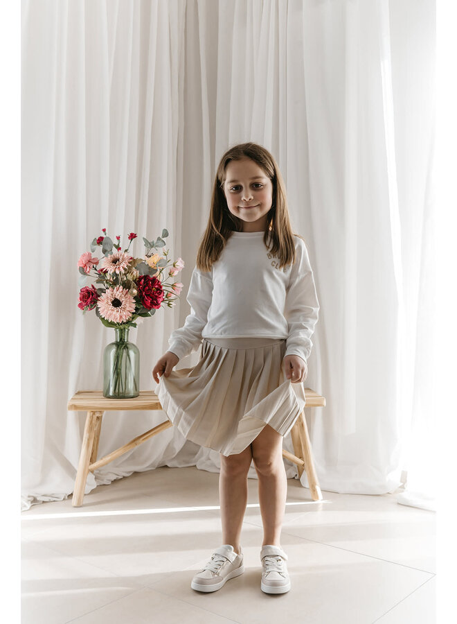 Brunch Club Sweater Mini Beige