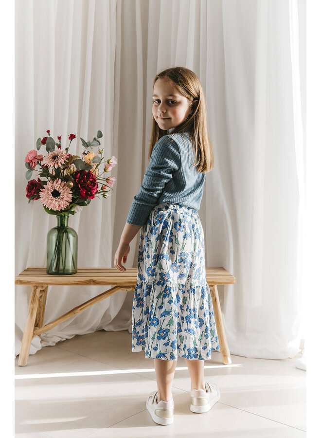 Lilly Skirt Mini Blue Flowers
