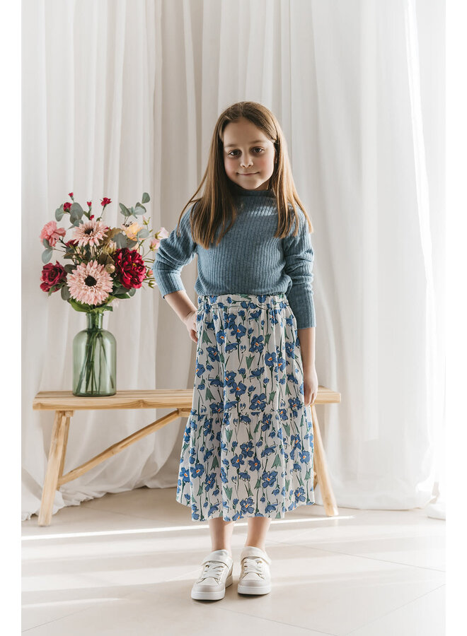 Lilly Skirt Mini Blue Flowers