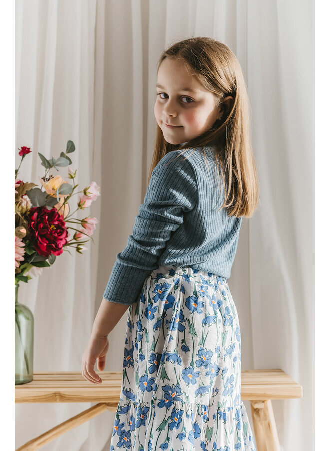 Lilly Skirt Mini Blue Flowers