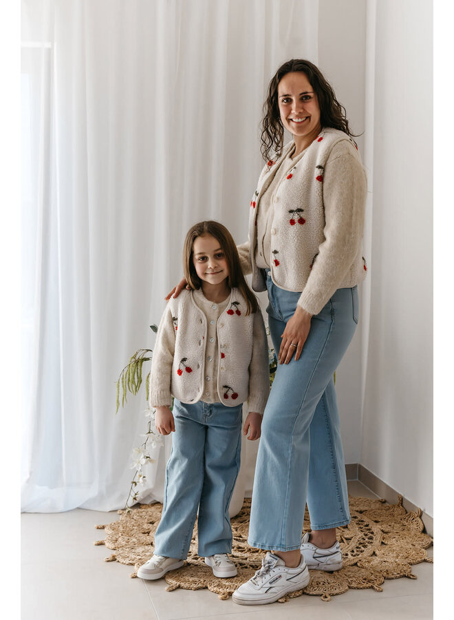 Cherry Teddy Vest