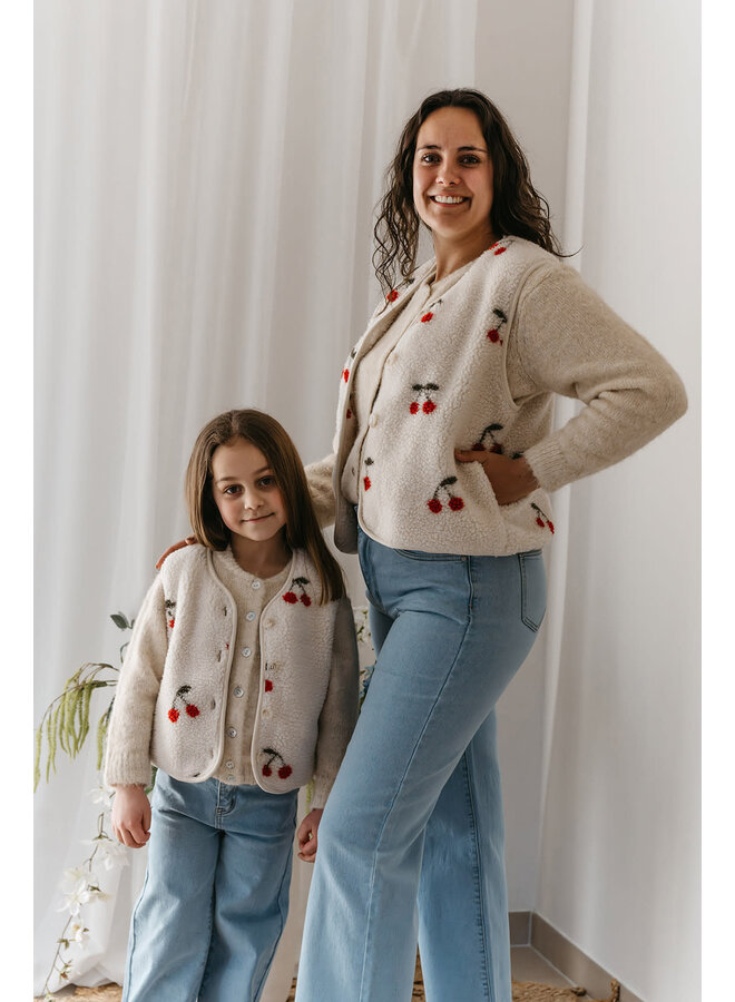 Cherry Teddy Vest