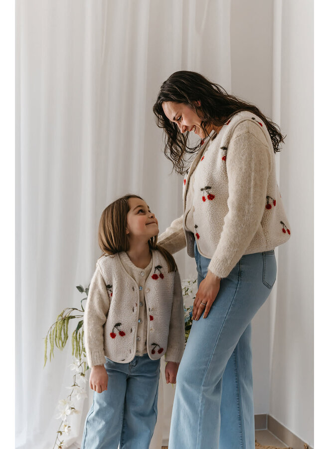 Cherry Teddy Vest