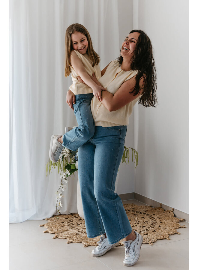 Féline Glitter Jeans Mini