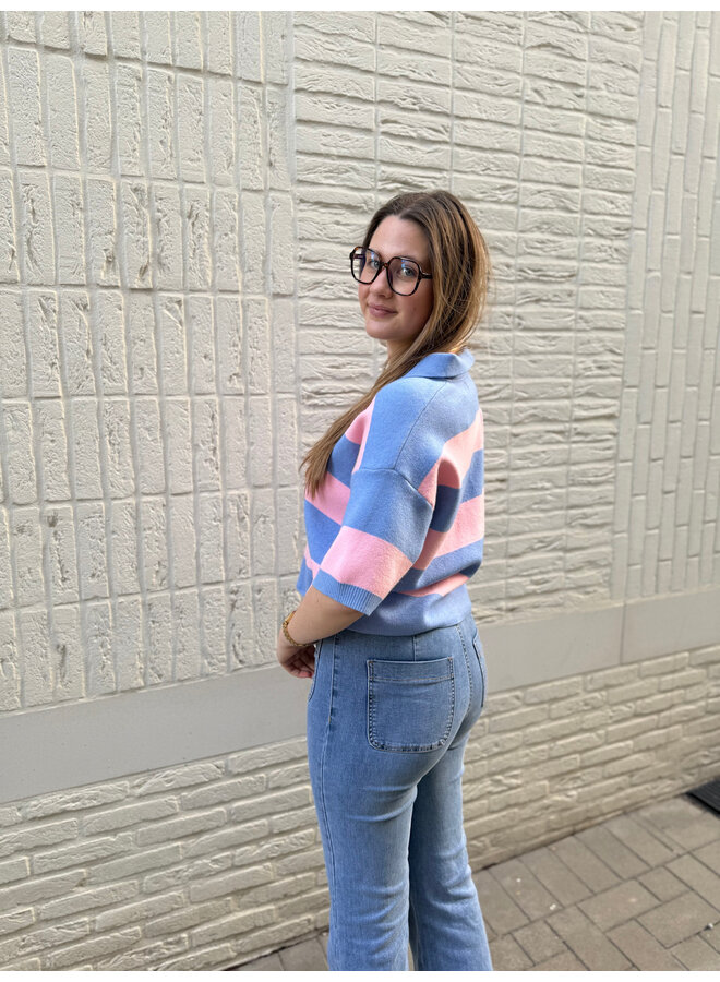 Samantha Striped Polo