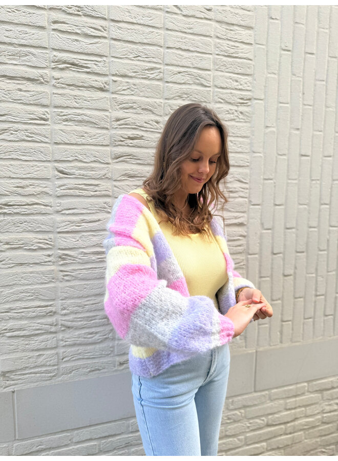 Doria Striped Cardigan