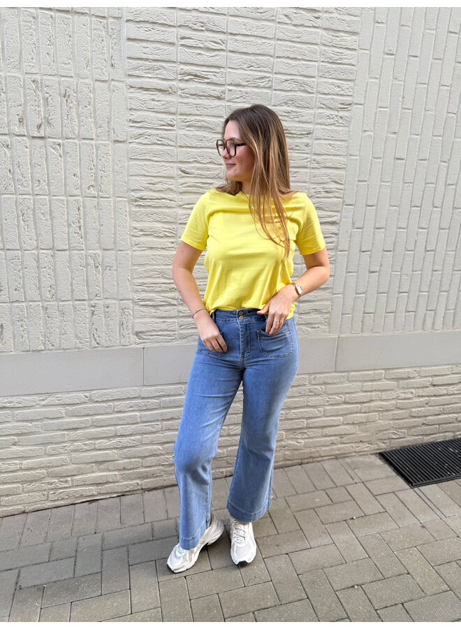 Elenette Petite Wide Flared Jeans JD474-H