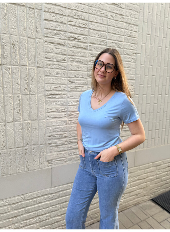 Elenette Petite Wide Flared Jeans JD474-H