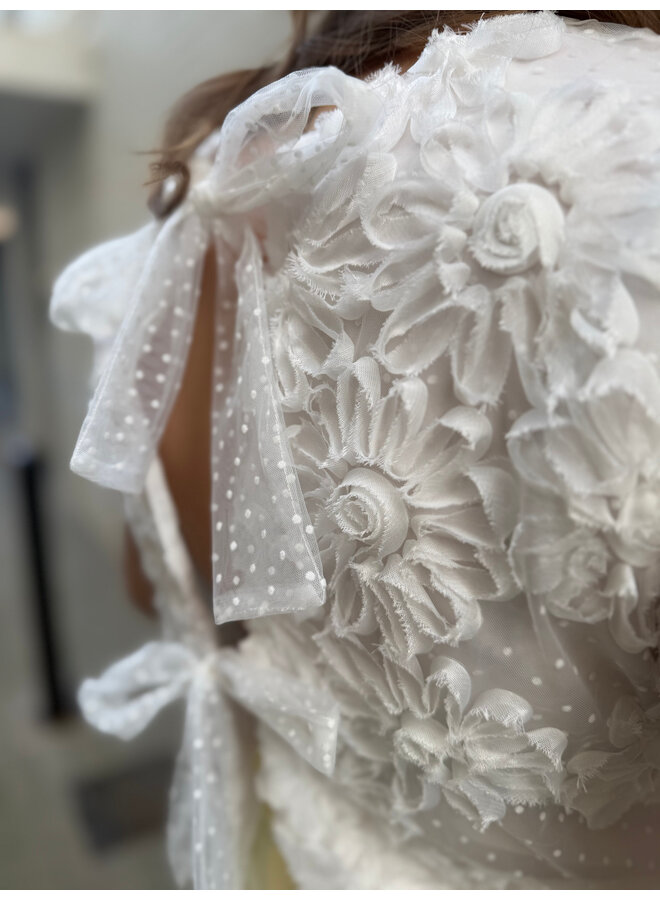 Iris Flower Top White