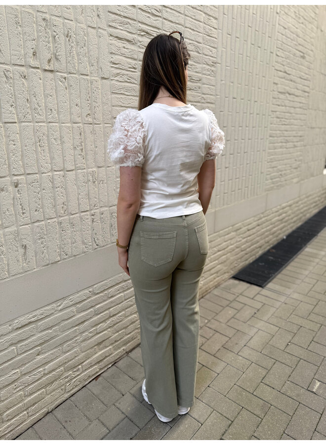 Iris Flower T-Shirt White