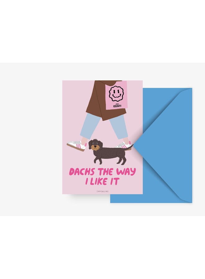 Wenskaart Dachs The Way