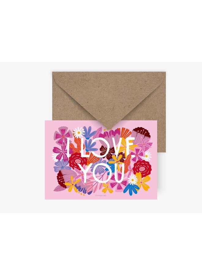 Wenskaart Bloomy Love