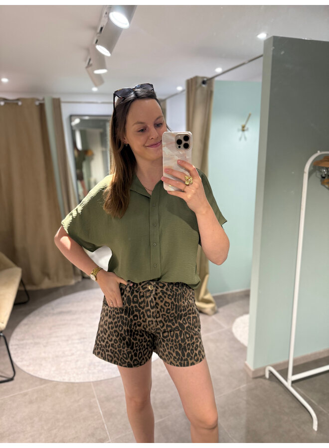 Sohan Leopard Shorts