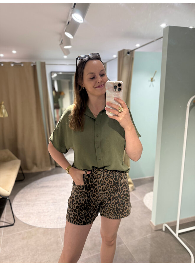 Sohan Leopard Shorts