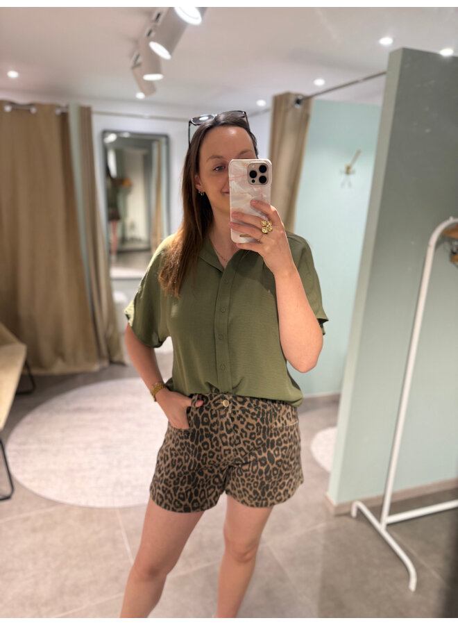Sohan Leopard Shorts
