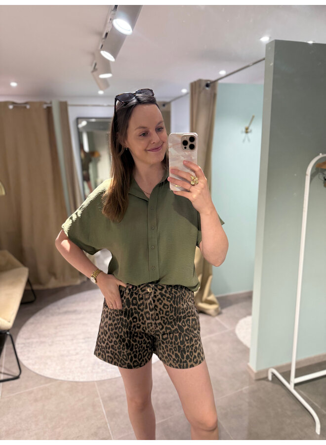 Sohan Leopard Shorts