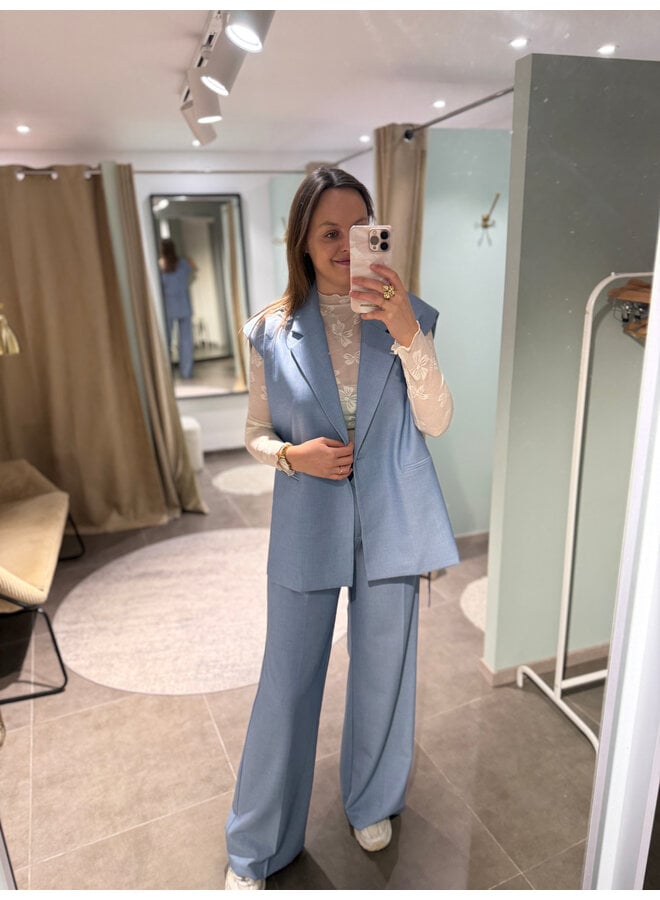 Winona Bow Lace Top Beige