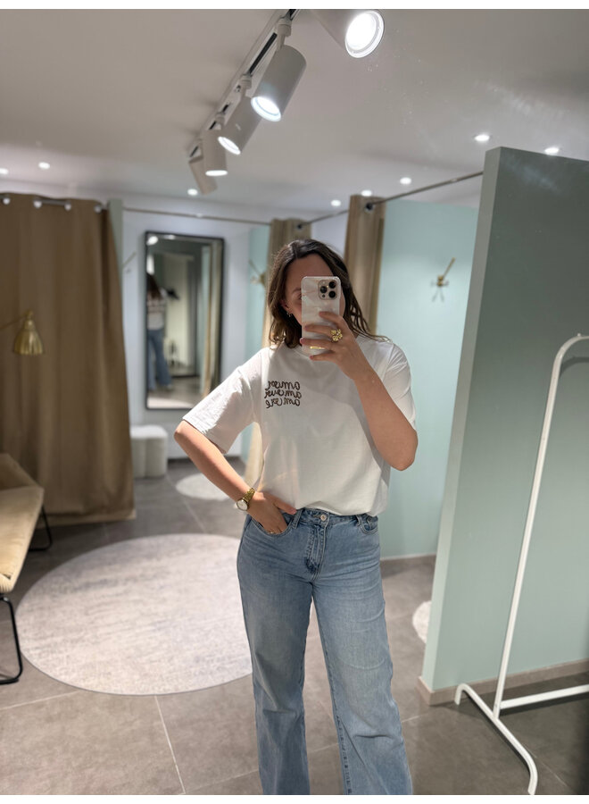 Amor Amour Amore T-Shirt Leopard