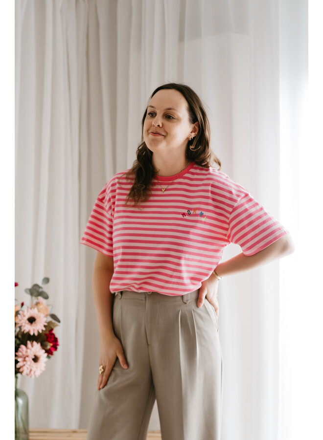 Mommy T-Shirt Striped Pink