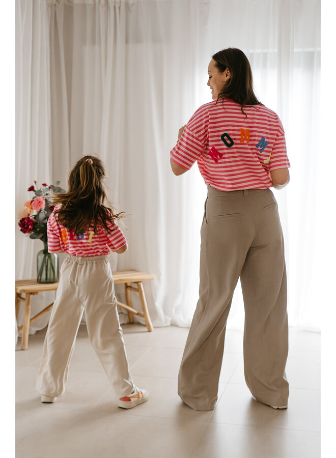 Mommy T-Shirt Striped Pink