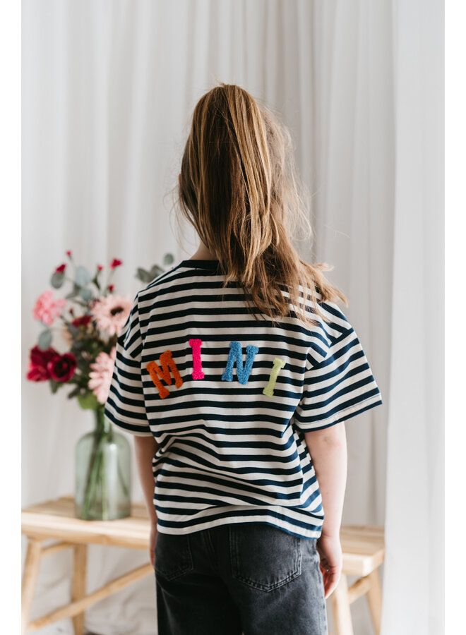 Mini T-Shirt Striped Blue