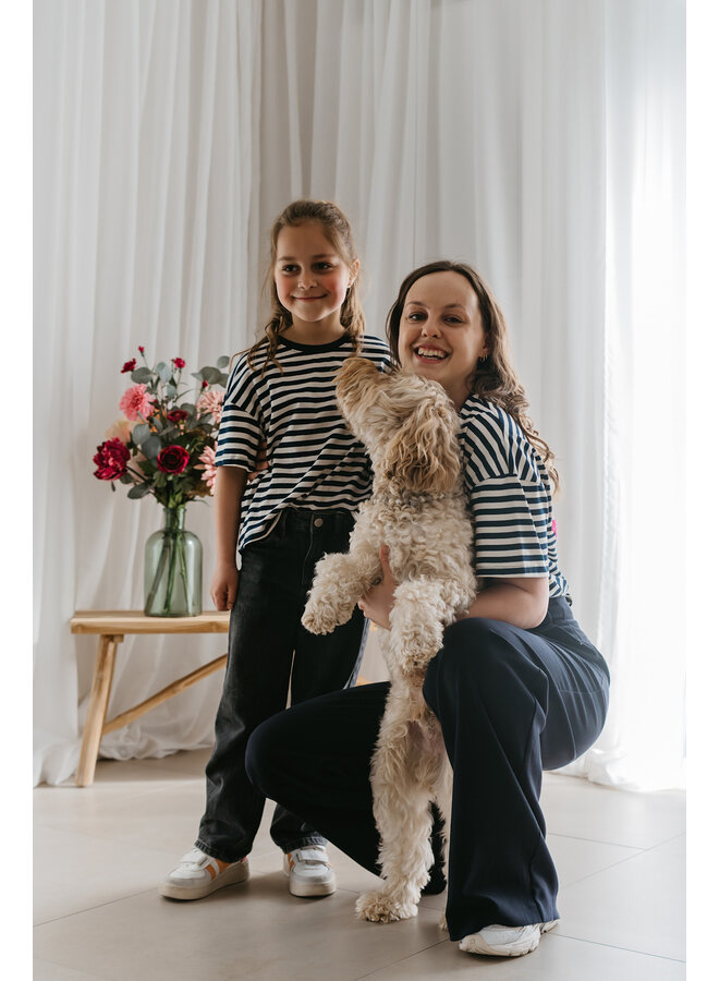 Mini T-Shirt Striped Blue