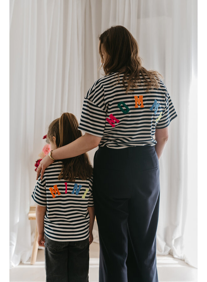 Mini T-Shirt Striped Blue