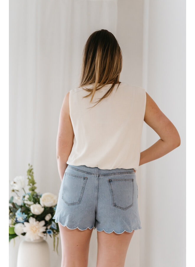 Fleur Denim Shorts