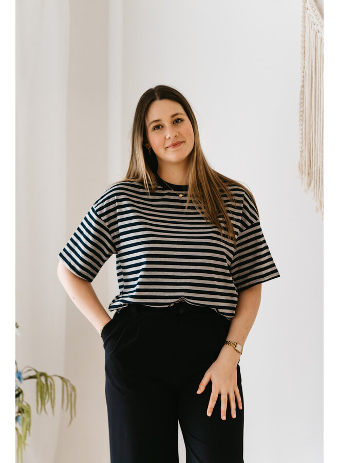 Faye T-Shirt Dark Blue