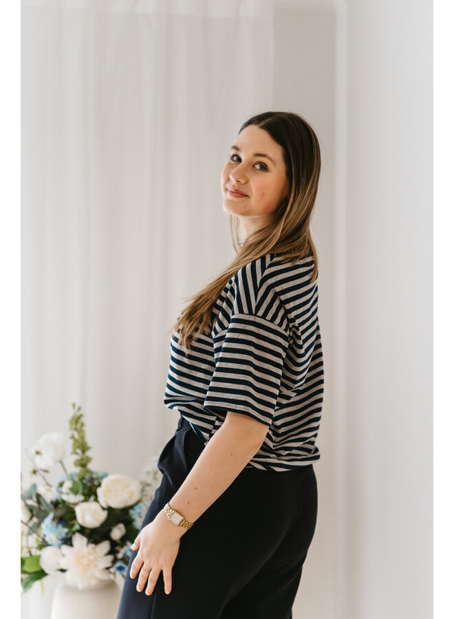 Faye T-Shirt Dark Blue