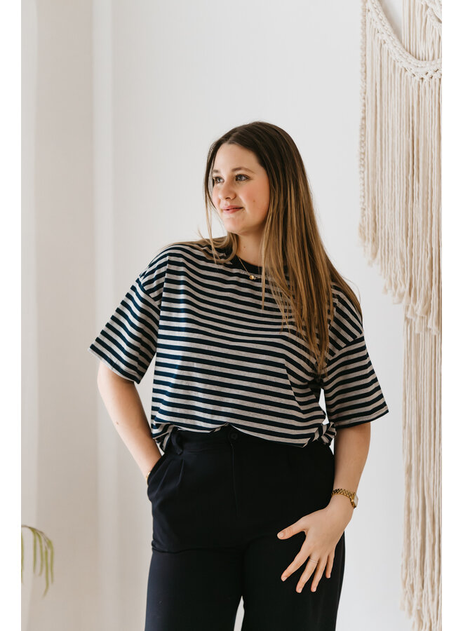 Faye T-Shirt Dark Blue