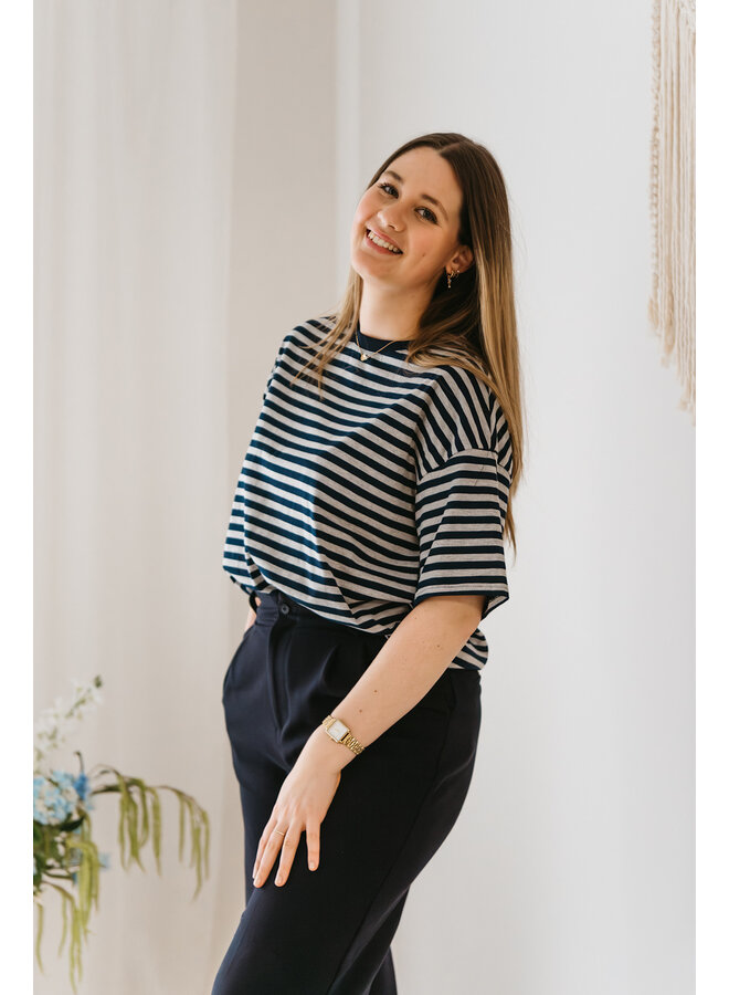 Faye T-Shirt Dark Blue