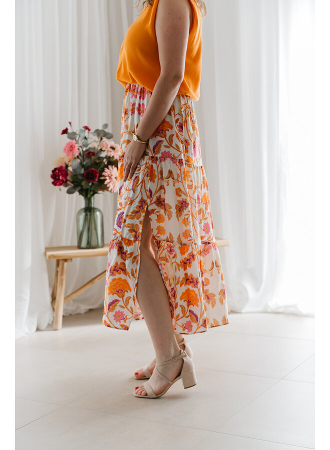 Mayra Printed Long Skirt