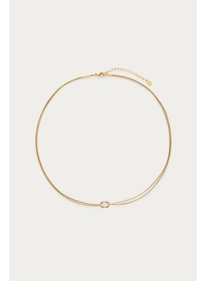 Forever Connected Minimalistische Ketting Los Goud