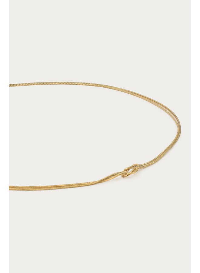 Forever Connected Minimalistische Ketting Los Goud
