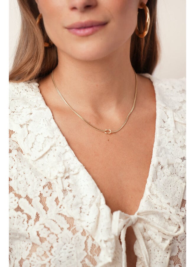 Forever Connected Minimalistische Ketting Los Goud