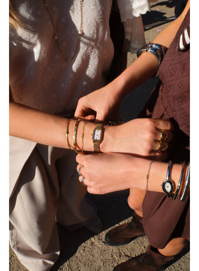 Forever Connected Armbanden Set Infinity Zilver/Goud