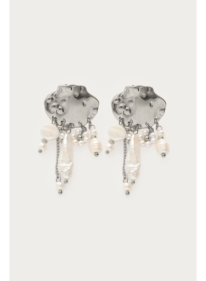 Oorhangers met Natuurlijke Parels Zilver