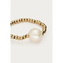 Stretch Ring met Natuurlijke Parel Goud