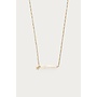 Ketting met Natuurlijke Parel  Bar en Ster Goud
