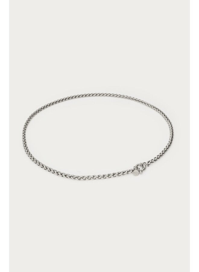 Basic Schakelketting met Slotje Zilver