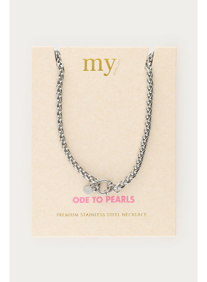 Basic Schakelketting met Slotje Zilver