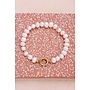 Armband met Natuurlijke Parels en Slotje Goud