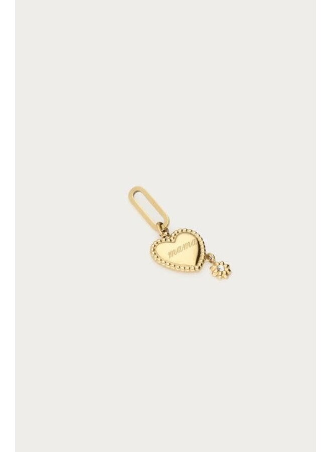 Love Hartjes Bedel 'Mama' Goud