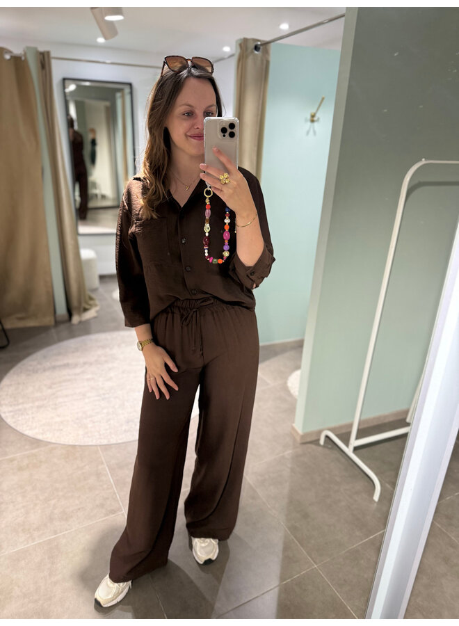 Alix Shirt Dark Brown