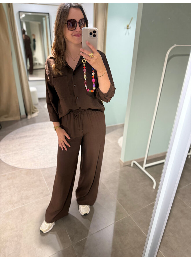 Alix Shirt Dark Brown
