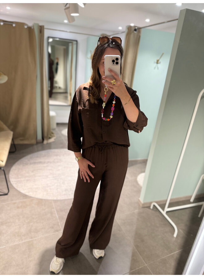 Alix Shirt Dark Brown