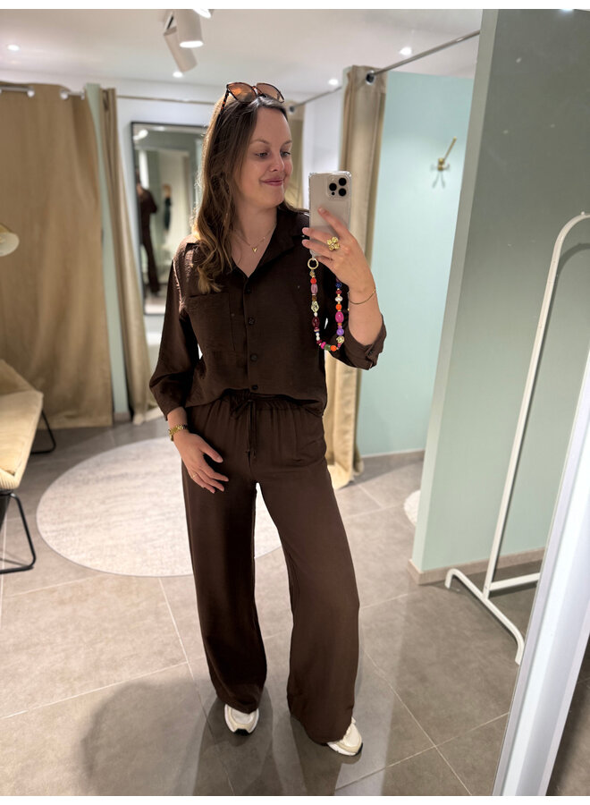 Alix Shirt Dark Brown