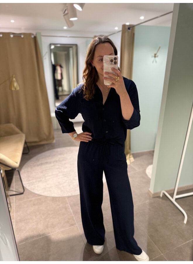 Alix Trousers Dark Blue