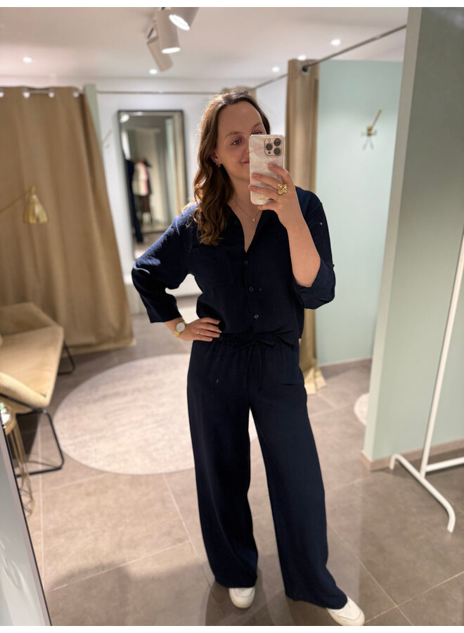 Alix Trousers Dark Blue